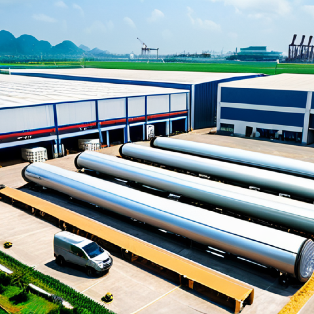 하이퍼루프 교통의 신규 시장 창출 전략 - Business & Commerce**

"A modern, bustling industrial park in Vietnam, connected by sleek, elevated ...