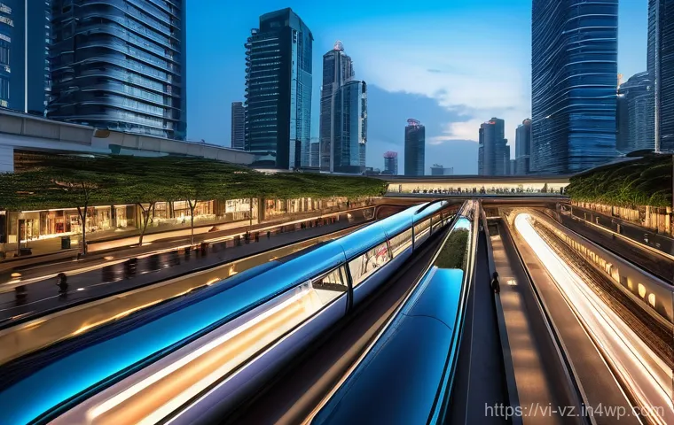 하이퍼루프의 역사적인 추진 프로젝트 - The interior of a luxurious and spacious Hyperloop passenger pod. Diverse passengers, including fami...