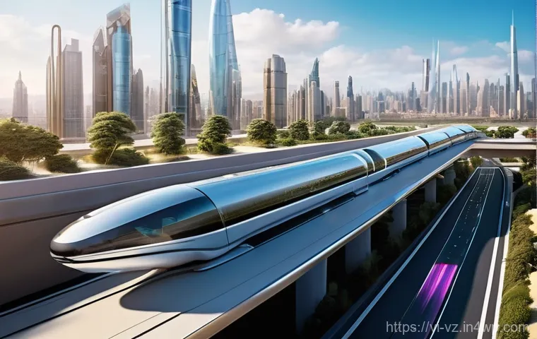 하이퍼루프와 인공지능 기술의 결합 - **"Premium Hyperloop Travel Experience"**:
The interior of a sleek, luxurious Hyperloop passenge... 하이퍼루프와 인공지능 기술의 결합 - **"Premium Hyperloop Travel Experience"**:
The interior of a sleek, luxurious Hyperloop passenge...