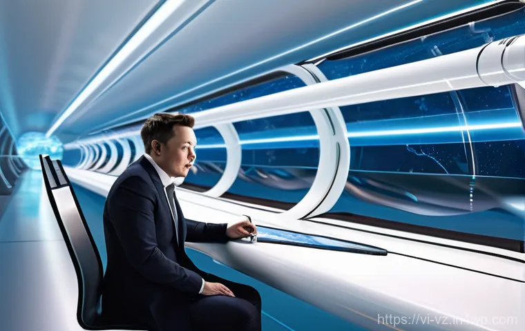 하이퍼루프의 글로벌 도입 사례 연구 - **Prompt 1: The Genesis of Hyperloop**
"An imaginative, futuristic illustration depicting Elon M...