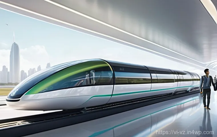 하이퍼루프의 글로벌 도입 사례 연구 - **Prompt 2: Hyperloop - The Engineering Triumph**
    "A dynamic, wide-angle shot of a Hyperloop tes...