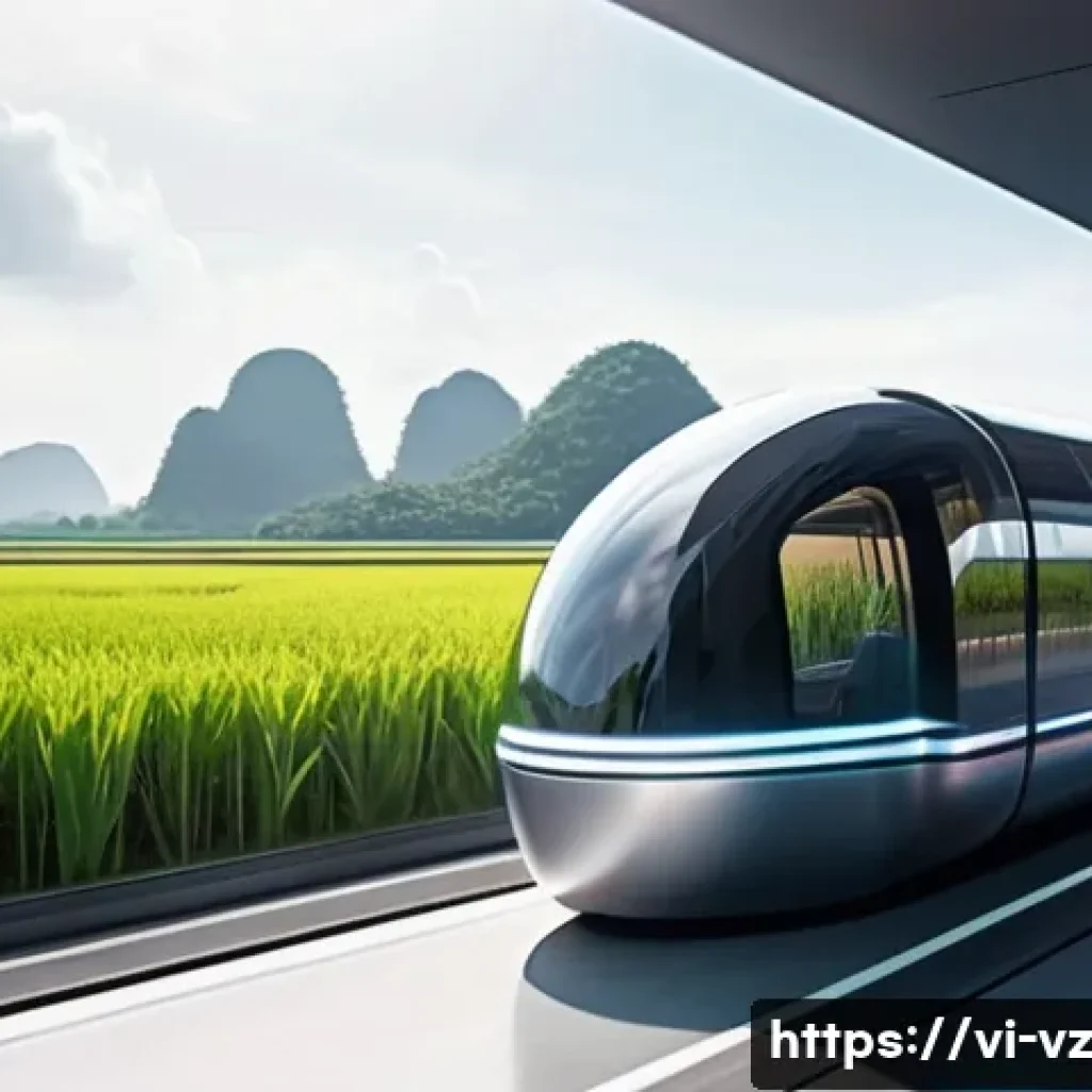 하이퍼루프 개발과 지역 경제 발전 - **Prompt 1: Futuristic Hyperloop Travel in Vietnam**
    "A sleek, silver Hyperloop pod, designed wi...