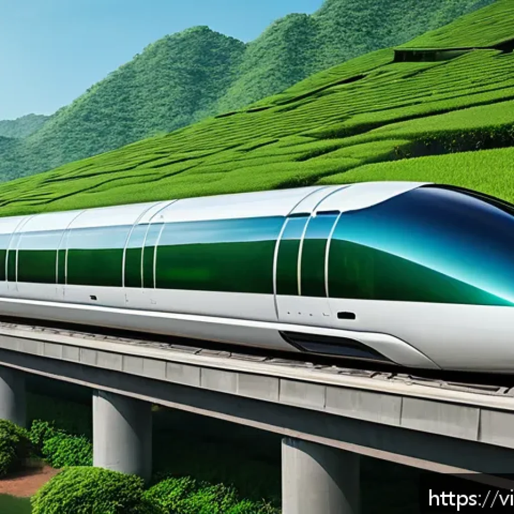 하이퍼루프 교통의 기술적 개선 방향 - A futuristic Hyperloop train made of ultra-lightweight aluminum alloy combined with carbon fiber com...