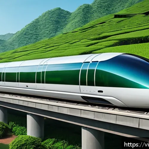 하이퍼루프 교통의 기술적 개선 방향 - A futuristic Hyperloop train made of ultra-lightweight aluminum alloy combined with carbon fiber com...